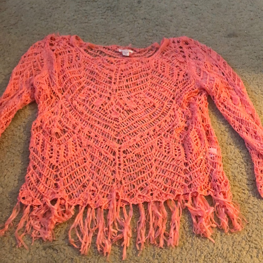 Fringe beach coverup
